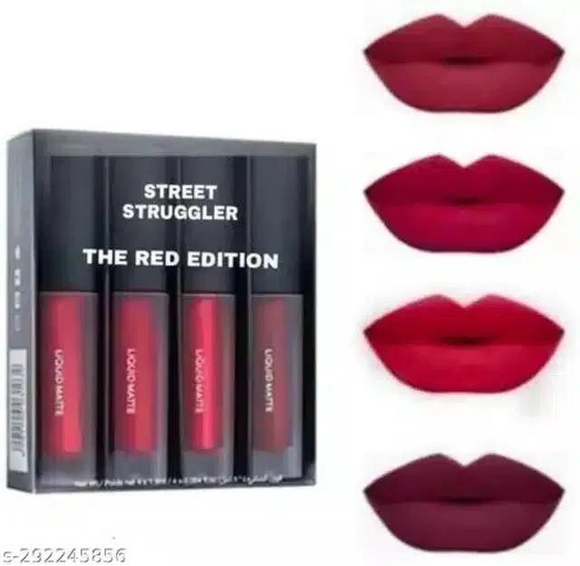 Lipsticks for Girls & Women (Multicolor, Pack of 4)