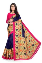 Khadi Silk Printed Saree for Women 