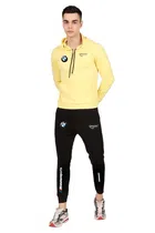 Lycra Printed Tracksuit for Men (Yellow & Black, M)