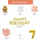 Pastel Theme 7th Birthday Balloon Decoration Kit , Multicolor, Pack Of 64