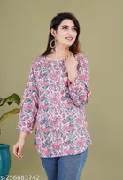 Cottonthree Quarter Sleeves Top for Women 
