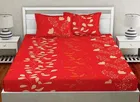 Polycotton Double Bedsheet with 2 Pillow Cover 