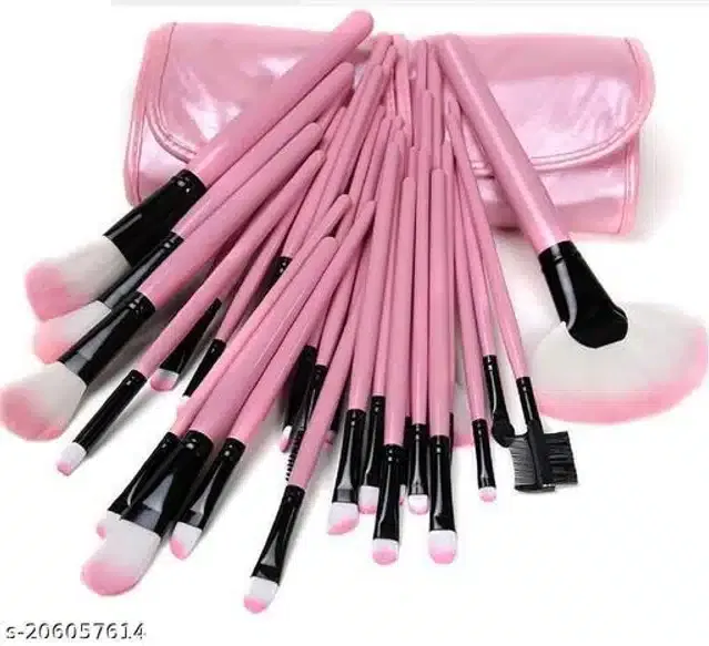 Ronzille Makeup Brushes (Pink, Pack of 24)