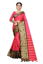 Cotton Embellished Saree for Women 