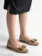 Shoetopia Ballerinas Beige Solid IND-9