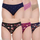 Cotton Briefs for Women (Multicolor, M) (Pack of 6)