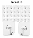 Plastic Wall Hooks, Transparent 