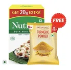 Nutrela Mini Soya Chunks Box 200 g + 20 g Extra + Patanjali 20 g Turmeric Powder