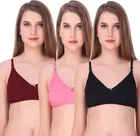 Cotton Blend Non Padded Bra for Women 