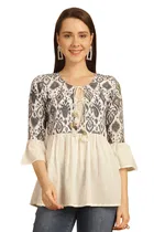Cotton Printed Top for Women 