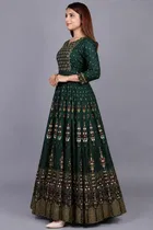 Rayon Gown for Women, Green 