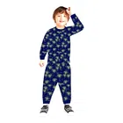 Cotton Printed Nightsuit for Kids (Navy Blue, 0-3 Months)