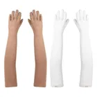 Cotton Solid Full Hand Gloves for Men & Women 