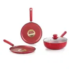 Aluminium Non Stick Tawa, Sauce Pan & Kadahi with Lid 