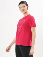 Round Neck Printed T-Shirt for Women 