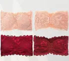 Super Net Padded Strapless Bras for Women (Multicolor, 28) (Pack of 2)