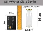 Afast Glass Milk, Juice Bottle - 300 ml  