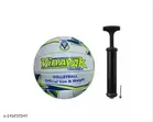 Volleyball with Air Pump & Pin (Multicolor, Set of 3)