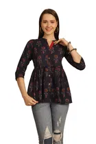 Cotton Printed Top for Women 