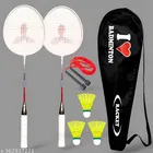 Badminton Racket With 3 Shuttle And Skipping Rope (Set Of 1)