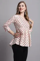 Cotton Printed Top for Women 