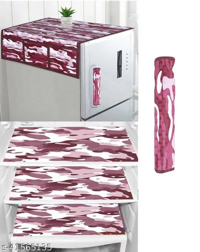 Fridge Cover Set (Multicolor, Set of 5)