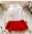 Crepe Self Design Frock for Girls 