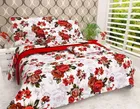 Polycotton Double Bedsheet with 2 Pillow Cover 