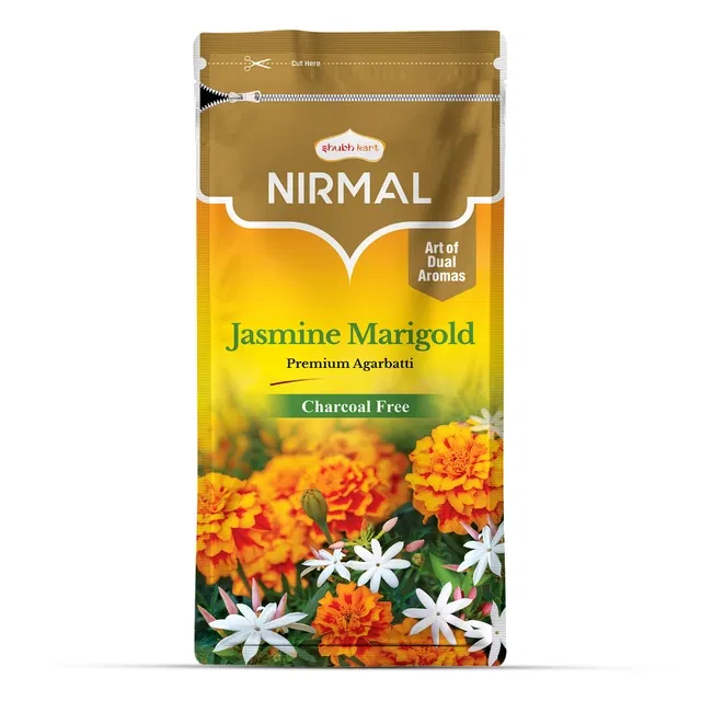 निर्मल जैस्मिन मैरीगोल्ड प्रीमियम ज़िपर अगरबत्ती 150 g