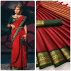 Cotton Silk Zari Woven Saree for Women 