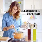 Afast 500ml Glass Oil Dispenser Bottle for Kitchen-Pack of 2