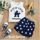 Cotton Blend Printed Clothing Set for Boys 