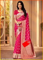 Kanjeevaram Zari Woven Saree for Women 
