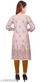 Cotton Blend Printed Kurti for Women 