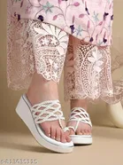 Shoetopia Heel Sandals White Size IND-6