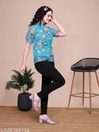 Floral Printed Georgette Kurti for Women 