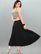 Crepe Skirt for Women 