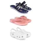 Combo of Flats with Slippers & Clogs for Women 