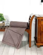 Arch Melange Fleece Blanket 380gms 120x220cm Brown