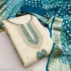 Chanderi Silk Embroidered Punjabi/All Over Suits for Women 