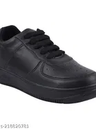 Solid Synthetic Sneakers for Girls 