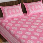 Cotton Queen Bedsheet with 2 Pillow Cover 