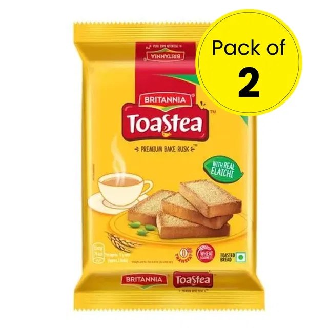 Britannia Toastea Premium Bake Rusk 2x200 g (Pack of 2)