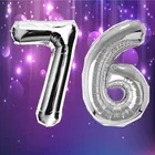 Foil Balloon for Birthday Celebration, No. 76 