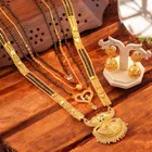 Alloy 4 Pcs Mangalsutra Set with Earrings for Women 
