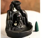 Resin Shiva Murti Showpiece with 45 Pcs Backflow Smoke Cones 
