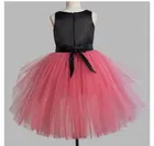 Netted Self Design Frock for Girls 