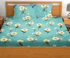 Glace Cotton Printed Double Bedsheet with Two Pillow Covers 