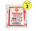 Mangal Bhavan Long Cotton Wicks - 50 Wicks (Pack of 3)