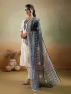 Rayon Printed Kurta with Pant & Dupatta for Women 